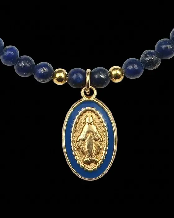 Lapis lazuli - Miraculous Medal - Relic of Faith and...