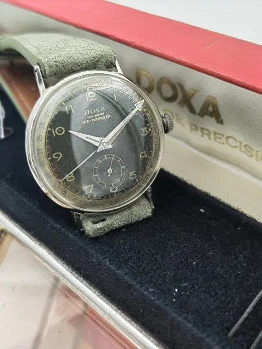 Doxa - Pointer Date- Black Factory Dial - No reserve price - Men - 1900-1949