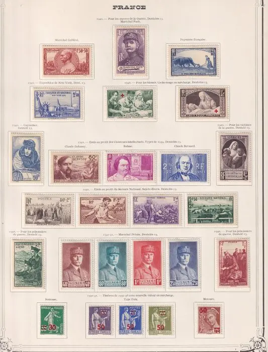 France 1940/1964 - superbe collection de timbres