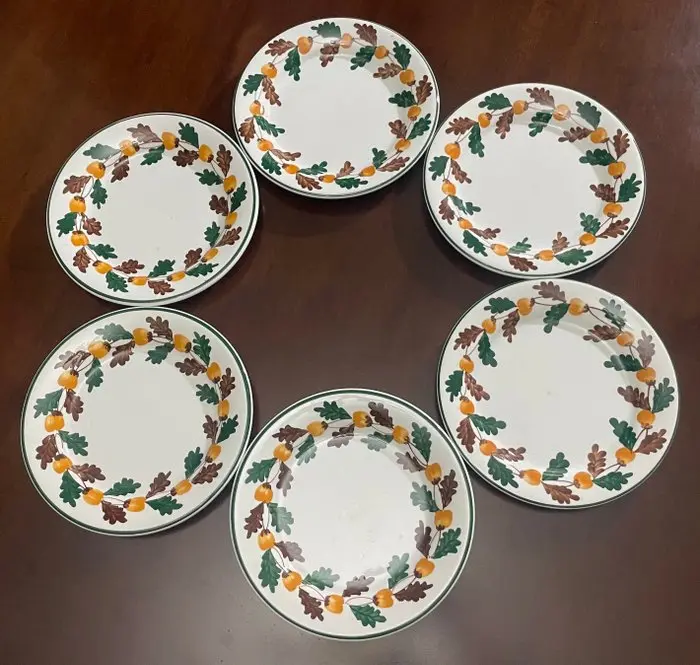 Richard Ginori - Cesare Lacca - Paola - Ghiande - Dish (6) - Pottery