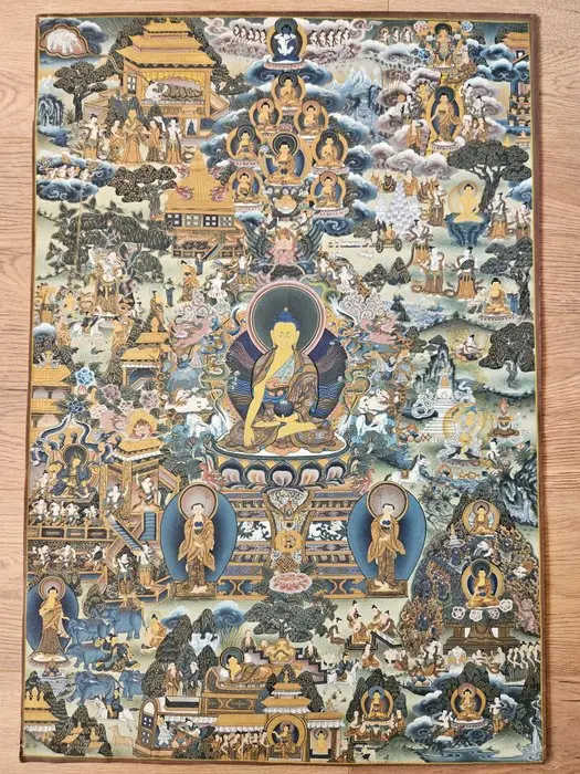 Grote Tibetaans-Nepalese thangka