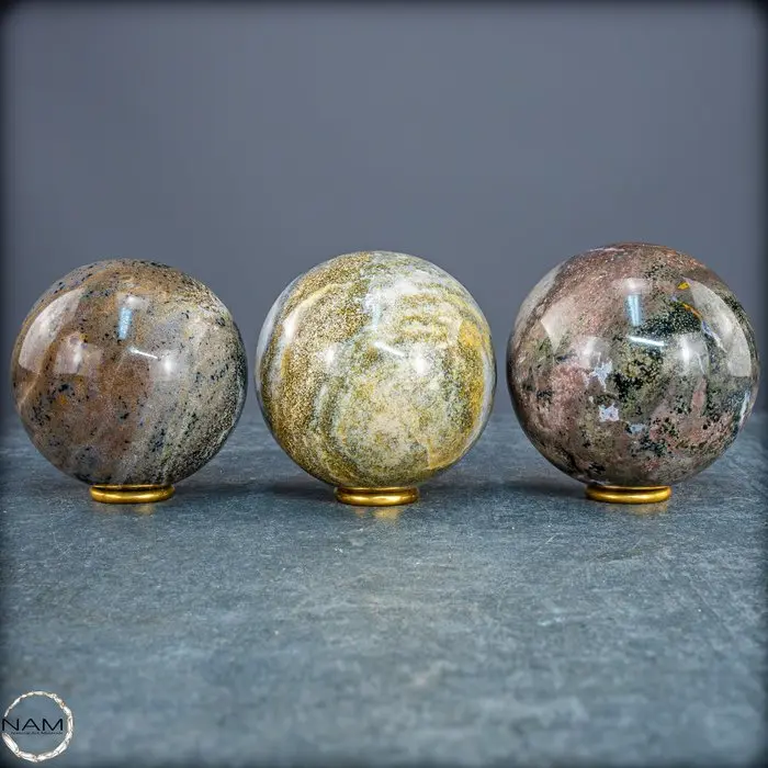 Oceanjaspis Sphere – Unique Natural Art with Fascinating...