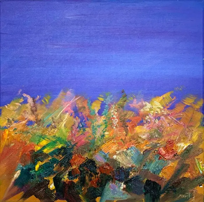 Massimo Nesti (1967) - Vegetazione al tramonto