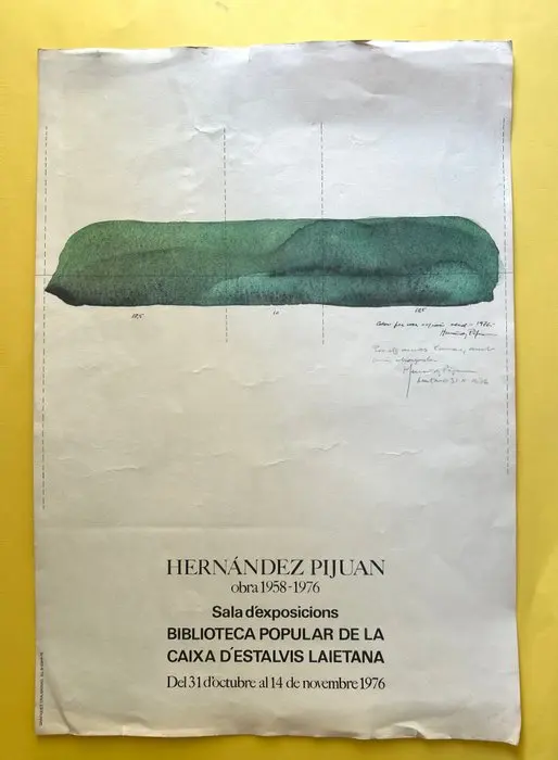 Joan Hernández Pijuan (1931–2005) - Original Exhibition Poster, 1976