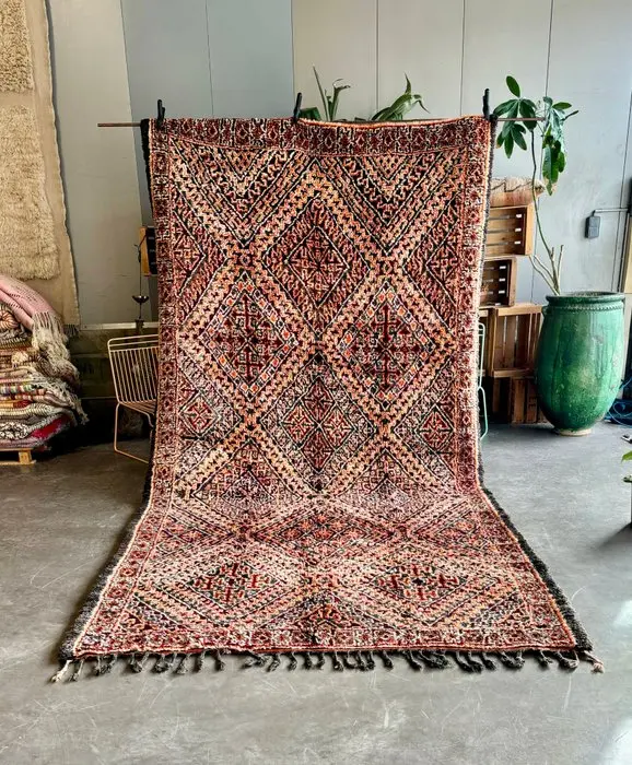 Mid-Century Modern Moroccan Beni M’Guild Rug - Rug - 400 cm - 200 cm