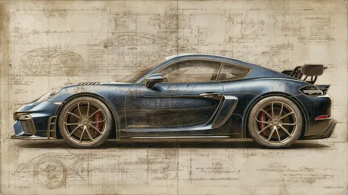 CREATIVE_HUB - Porsche GT4 RS in Da vinci Style