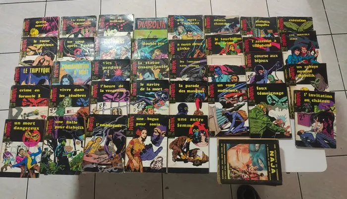 Diabolik - Diabolik - 40 Magazines - First edition - 1966/1970