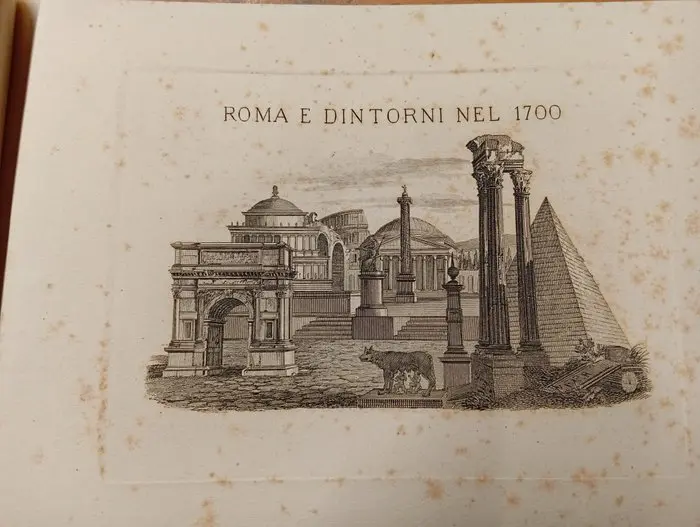 Cugini rossi - Roma nel 1700 raccolta di 53 vedute in calcografia - 1890-1900