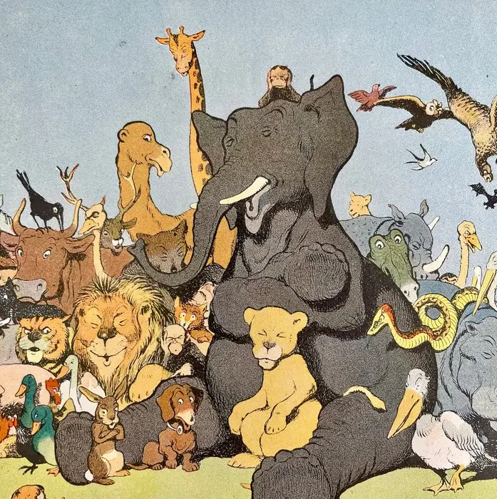 [ENFANTINA] - LA FONTAINE (Jean de) - Fables illustrées...