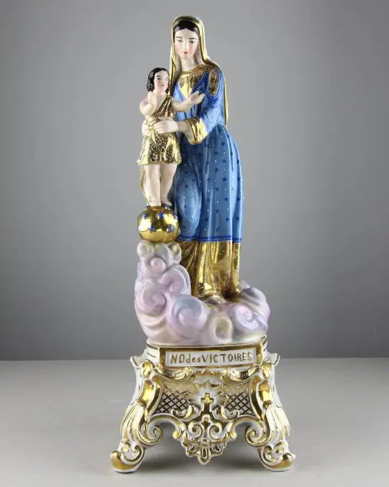 Statuette, ND des Victoires - 38 cm - Porcelain