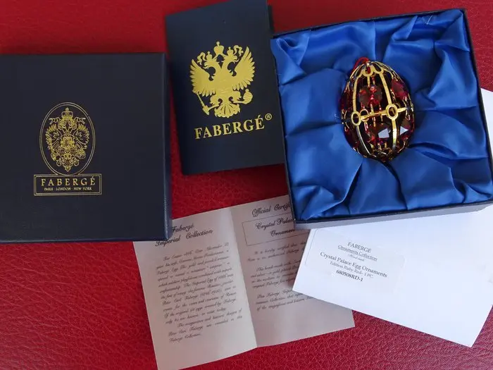 Figure - Fabergé style - Crystal Palace Imperial ornament...