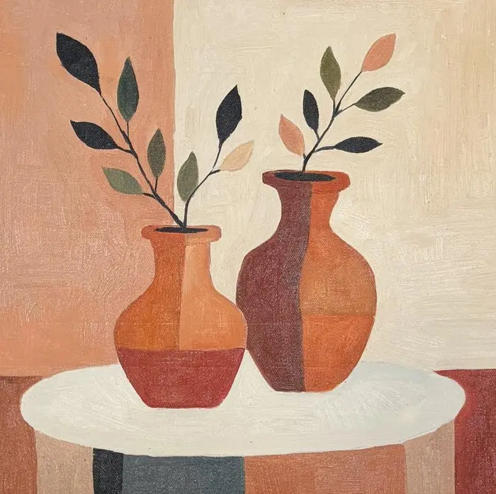 Enzo (XX) - Duo de vases terracotta