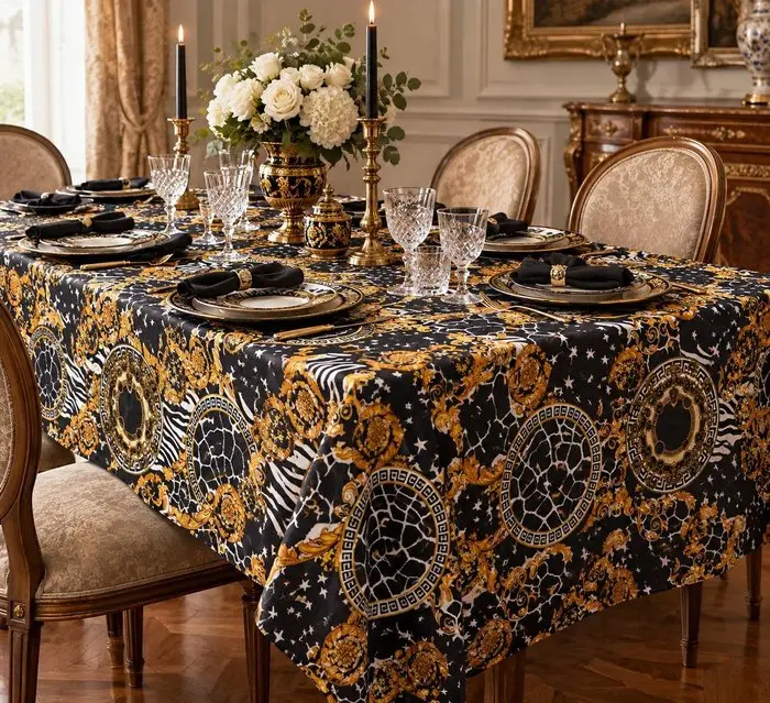 Baroque tablecloth - Tablecloth - 2.72 m - 1.36 m