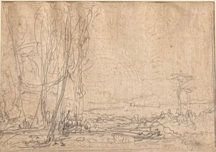 Anton Sminck van Pitloo (1790-1837) - Paesaggio Napoletano