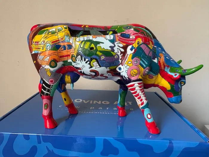 Cow Parade. Cowparade. Brenner Mootors. Large - Figurine - Poly Resin.