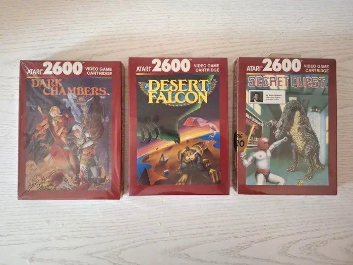 Atari - Atari 2600 - Dark Chambers; Desert Falcon; Secret...