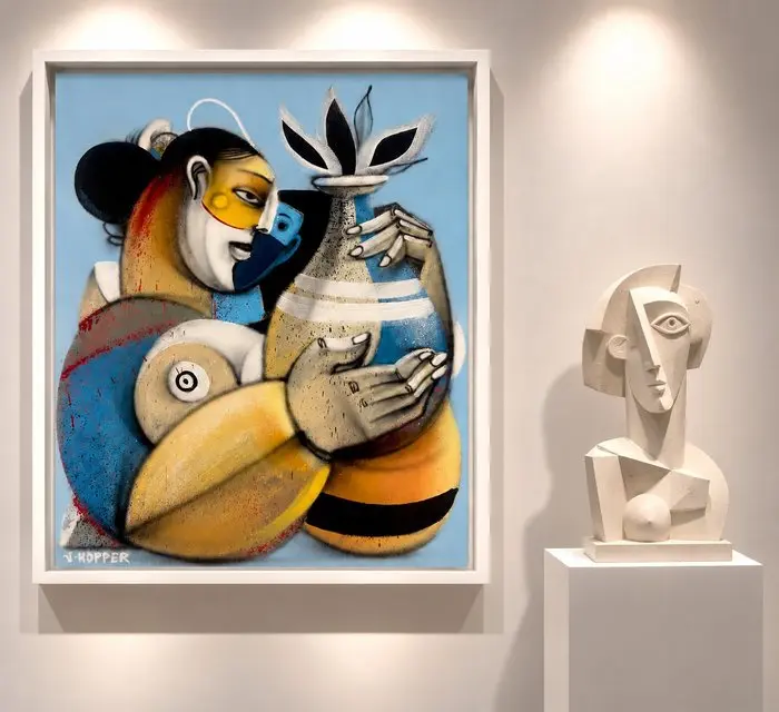 Jone Hopper - Jeune fille au vase ancien