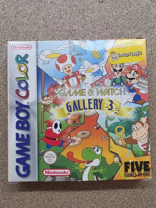 Extremely Rare Nintendo Game Boy "Game & Watch Gallery 3"...
