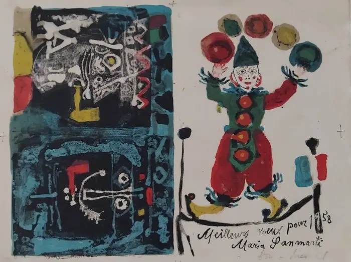 Antoni Clavé (1913-2005) - Christmas card