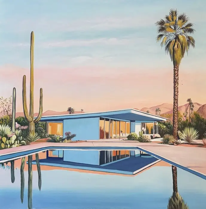 Alexy Berthelot - light blue Arizona house