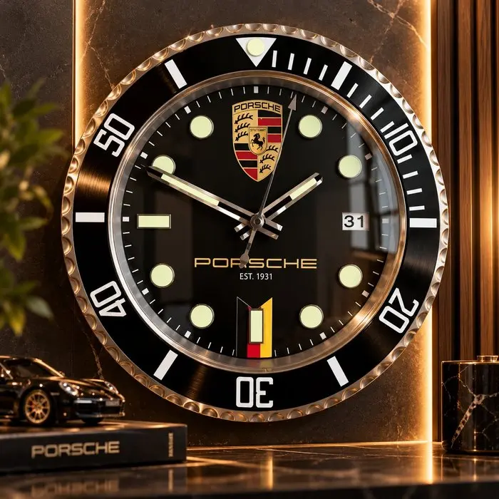 Wall clock - Steel - 2020+ - Porsche