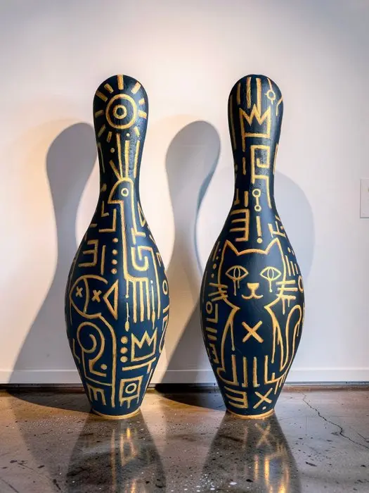Theart (1968) - "Golden Totem- Bowling Pin"