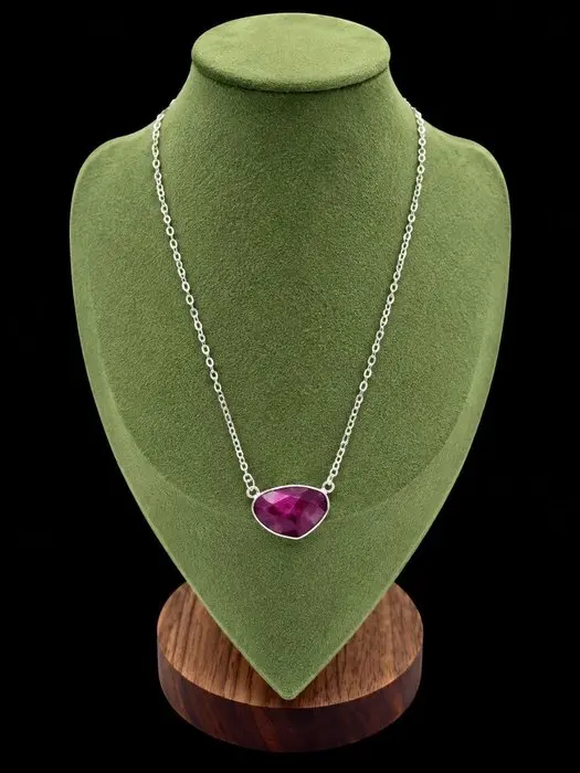 Exquisite Natural Mozambique Ruby Pendant - Pendant