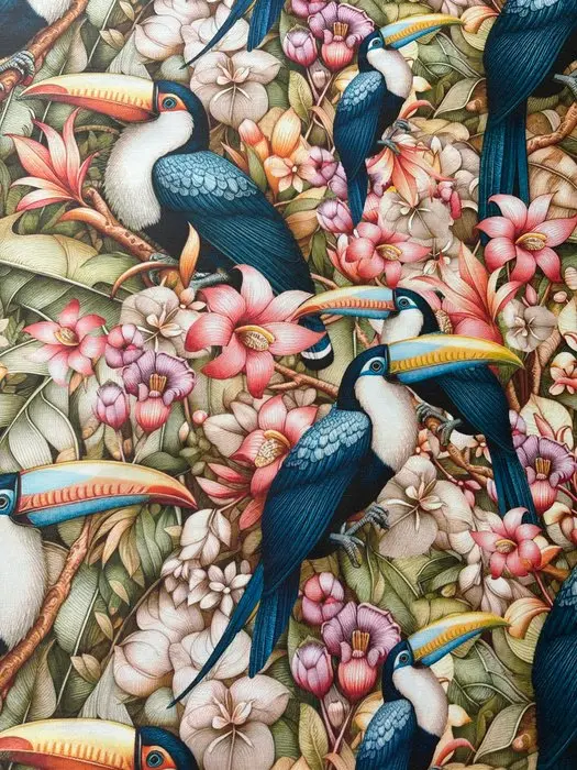 Soft cotton upholstery and drapery fabric with a...