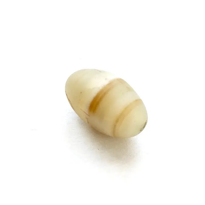 Silk Road,Central Asian White Banded Agate Central Ringed...