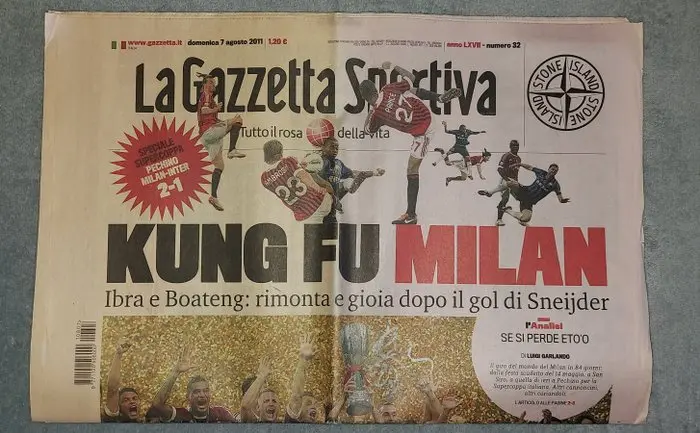 AC Milan - Italian Football League - Kevin Boateng - 2011 - Gazzetta