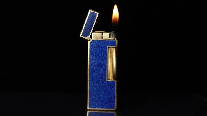 Dunhill - Lapis Lazuli Pattern Rollagas Lighter - No...