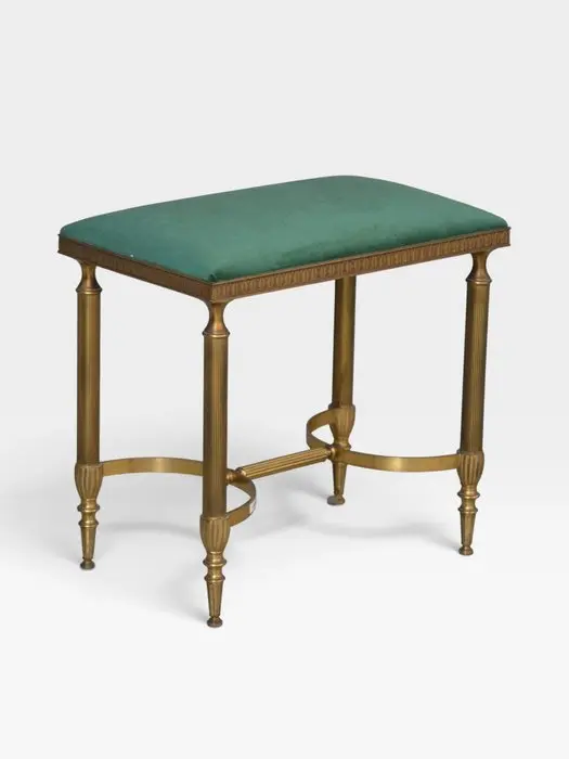 Stool - Metal, Velvet - Stool