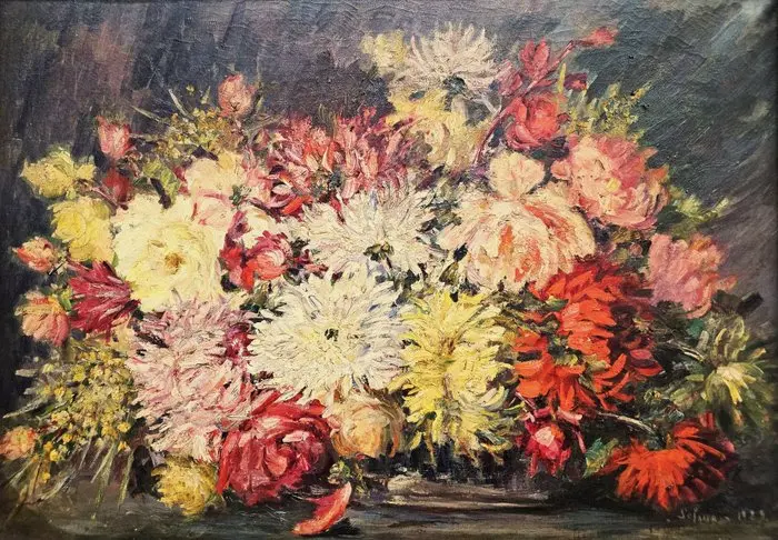 École de Paris (1929) - NO RESERVE - Bouquet de Fleurs