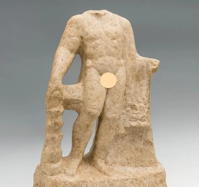Ancient Roman Marble Hercules Statue With Spanish Export License