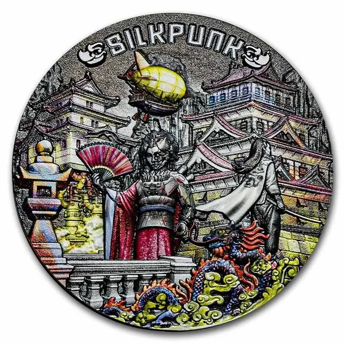 Niue. 5 Dollars 2022 Punk-Universum: Silkpunk 2 Oz (.999)