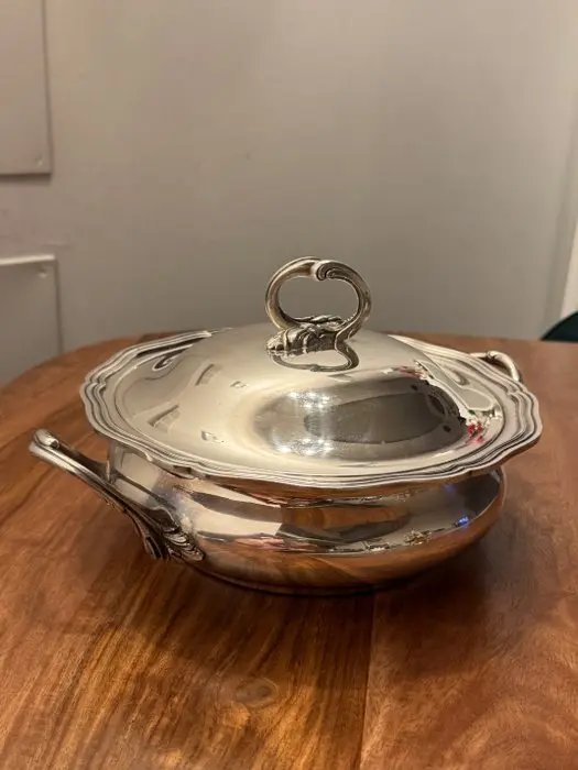 Saucepan - Metal, Silver - Silver-plated pot