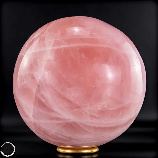Elegant rose quartz sphere from Brazil of exceptional quality- 3410.37 g