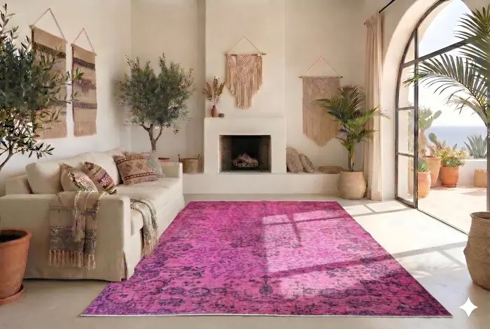 Pink vintage - Rug - 280 cm - 175 cm - with certificate