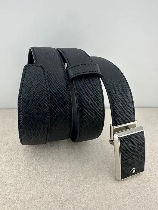 Montblanc - reversible & adjustable black saffiano belt - Belt