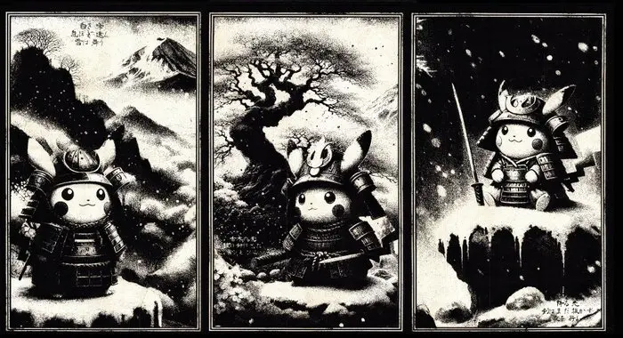 Æ (XX-XXI) - (Set of 3) “Pikachu Bushidō — Sword of...