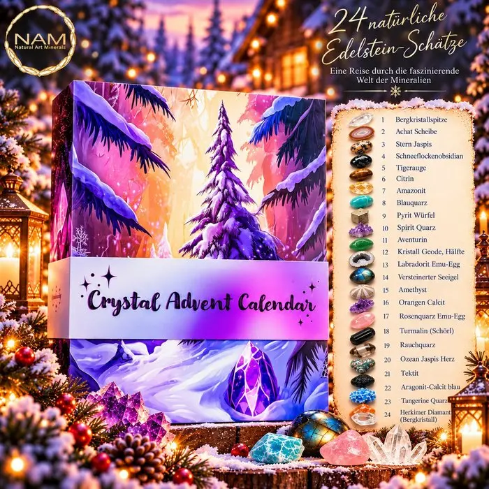 Gemstone Advent Calendar – 24 Sparkling Natural Treasures...