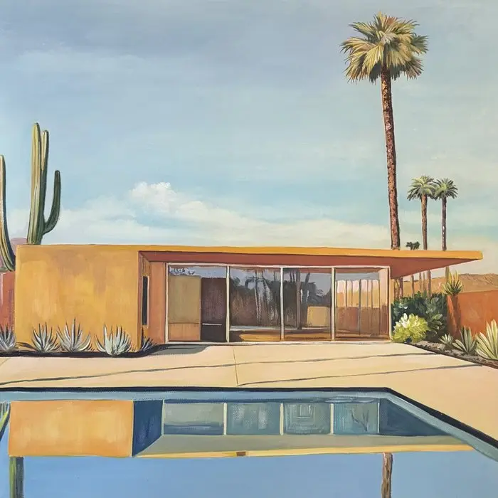 Alexy Berthelot - light yellow Arizona house