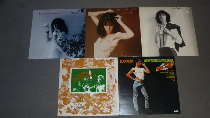 Patti Smith, Lou Reed - 5 Albums of these great artists - Flera titlar - Enskild vinylskiva - Olika pressningar (se beskrivning) - 1978