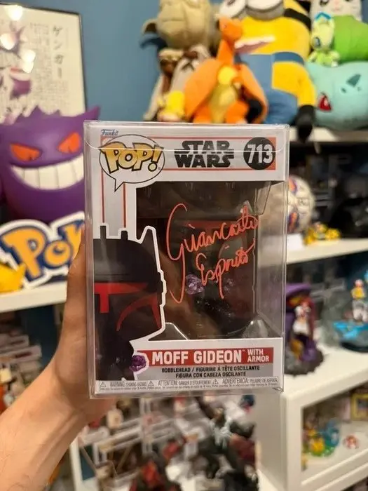 Funko - Funko Pop Moff Gideon with Armor Signed Giancarlo Esposito - 2020+