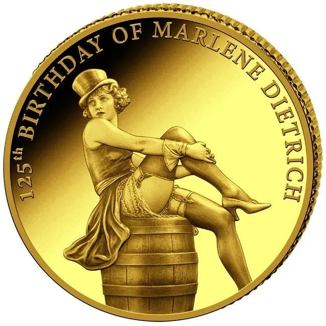 0,5 Gramm - Gold .999 - 2026 Marlene Dietrich 125