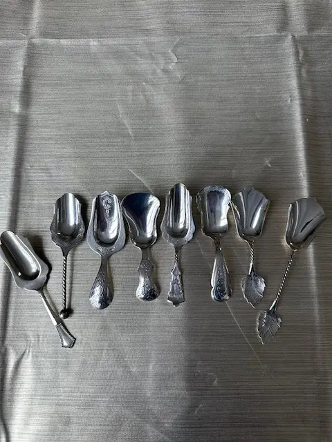 Tea spoon (8) - .835 silver - Splendid Silver Theeduimen