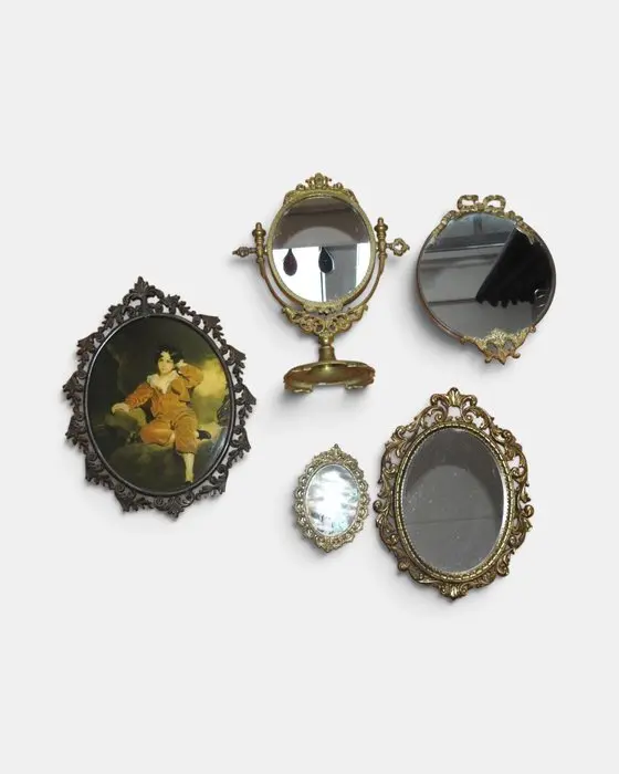 Mirror (5) - glass/bronze