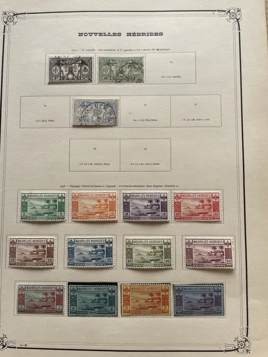 New Hebrides - superbe collection de timbres