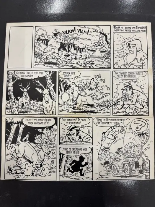 Willy Vandersteen - 1 Original page - Jerom - Originele...