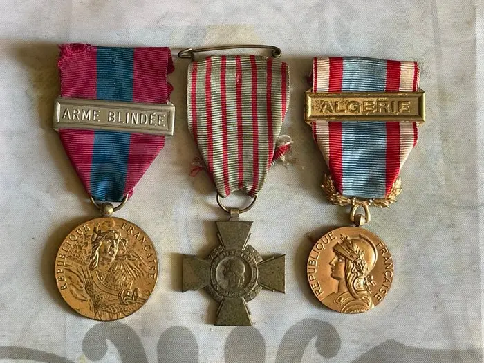 France - Military medal - Set of 3 medals: National Defense Medal (bronze grade